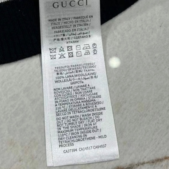 Gucci 2024 Monogram REVERSIBLE GG WOOL JACQUARD CARDIGAN in Black & White size L - Picture 8 of 8